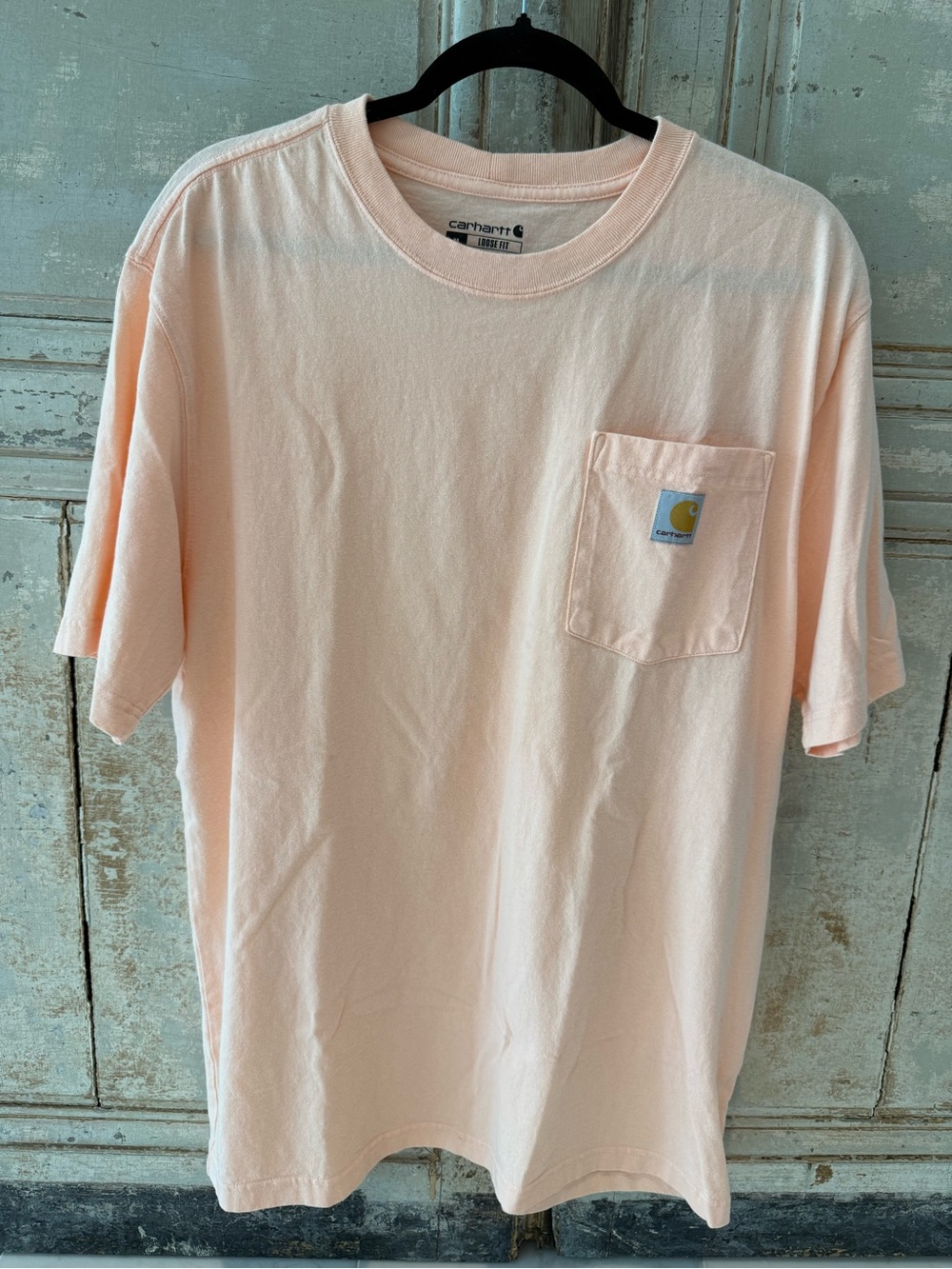 Carhartt Pocket T-Shirt in Light Peach Men’s M